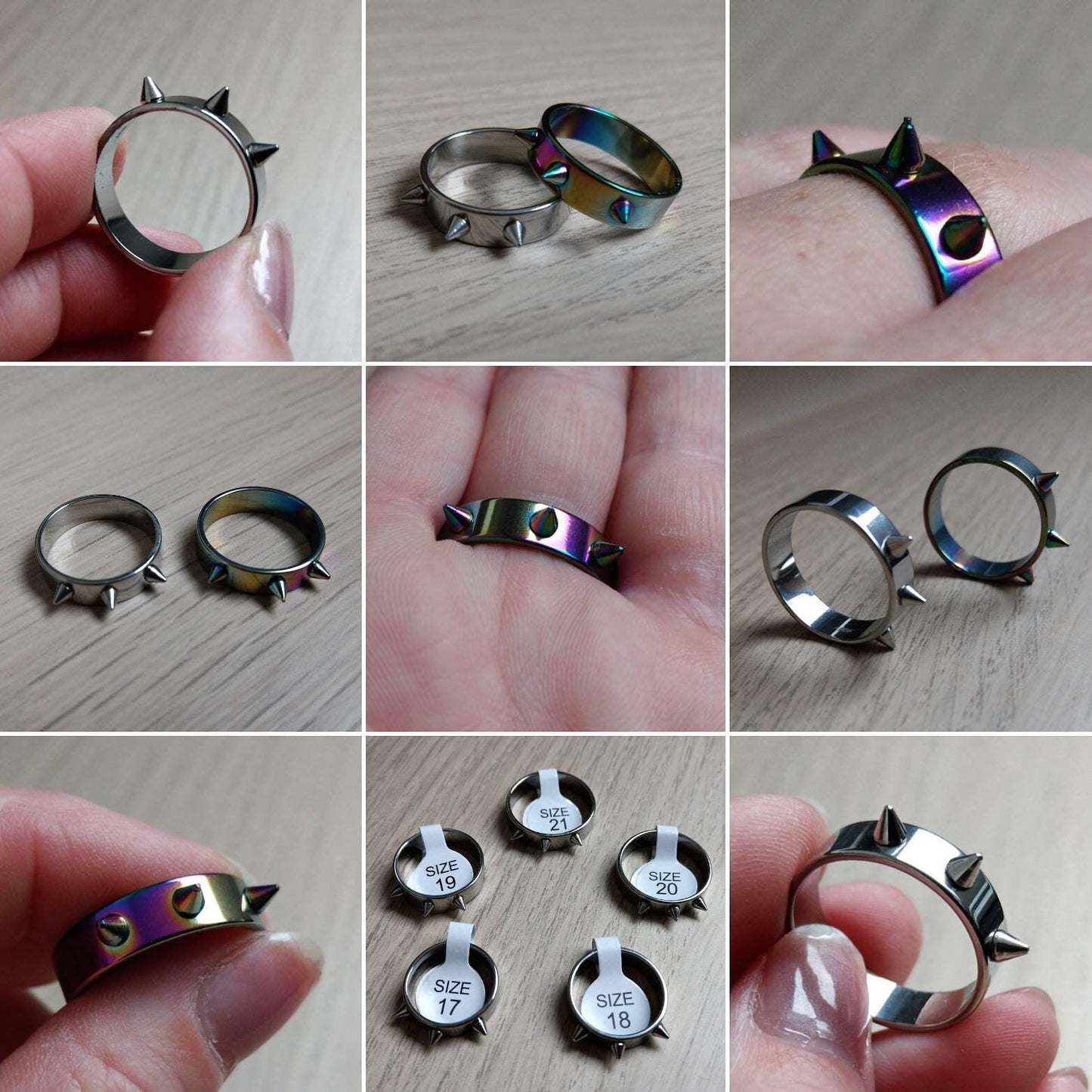 Spiky Gothic Rings