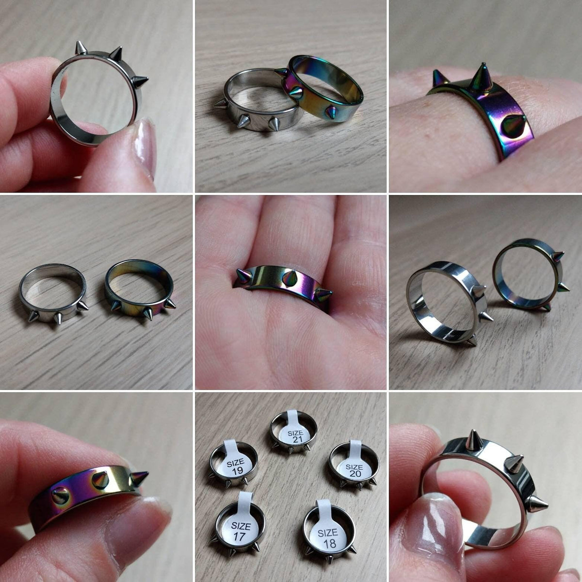 Spiky Gothic Rings