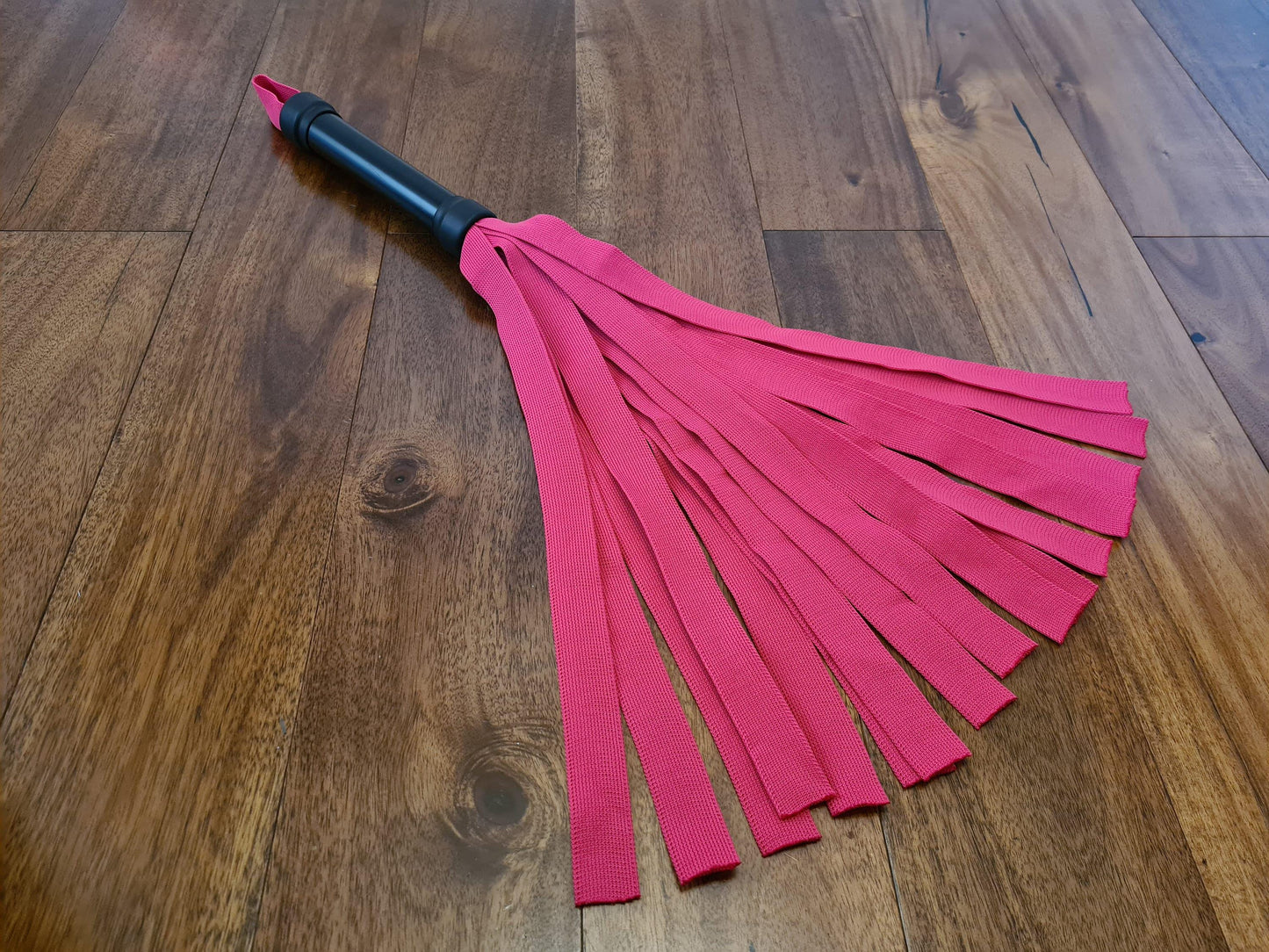 UV Blacklight Reactive Flogger - Handmade Neon Ribbon Design