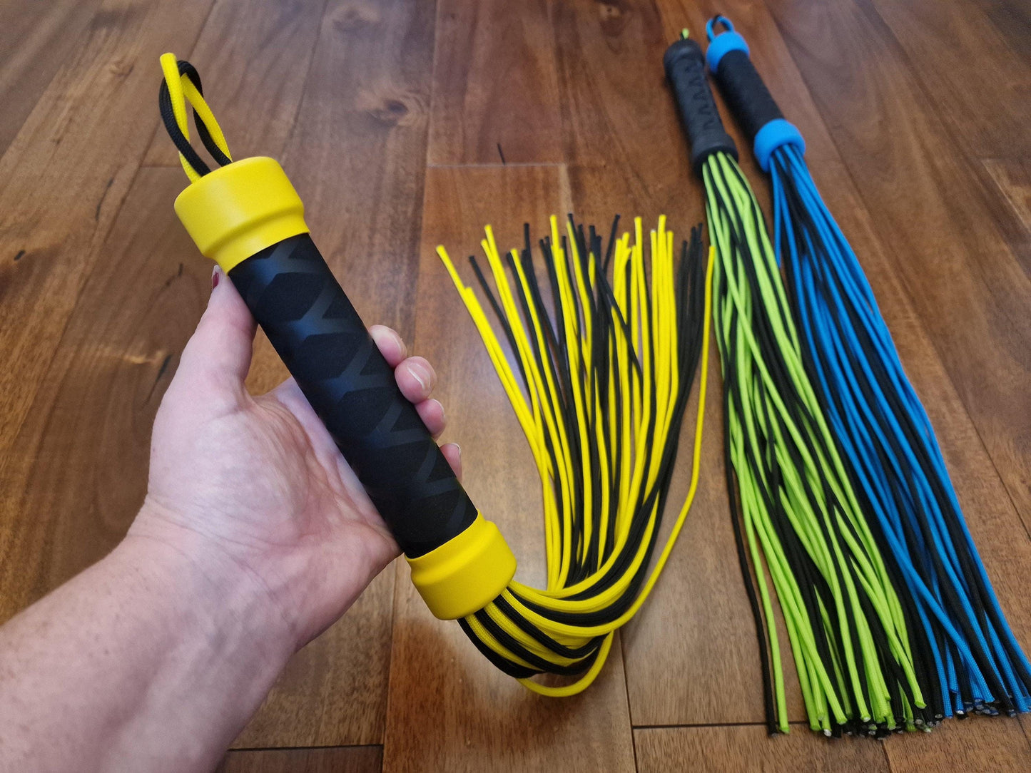 Paracord Flogger Metal Handle - Handmade in the UK