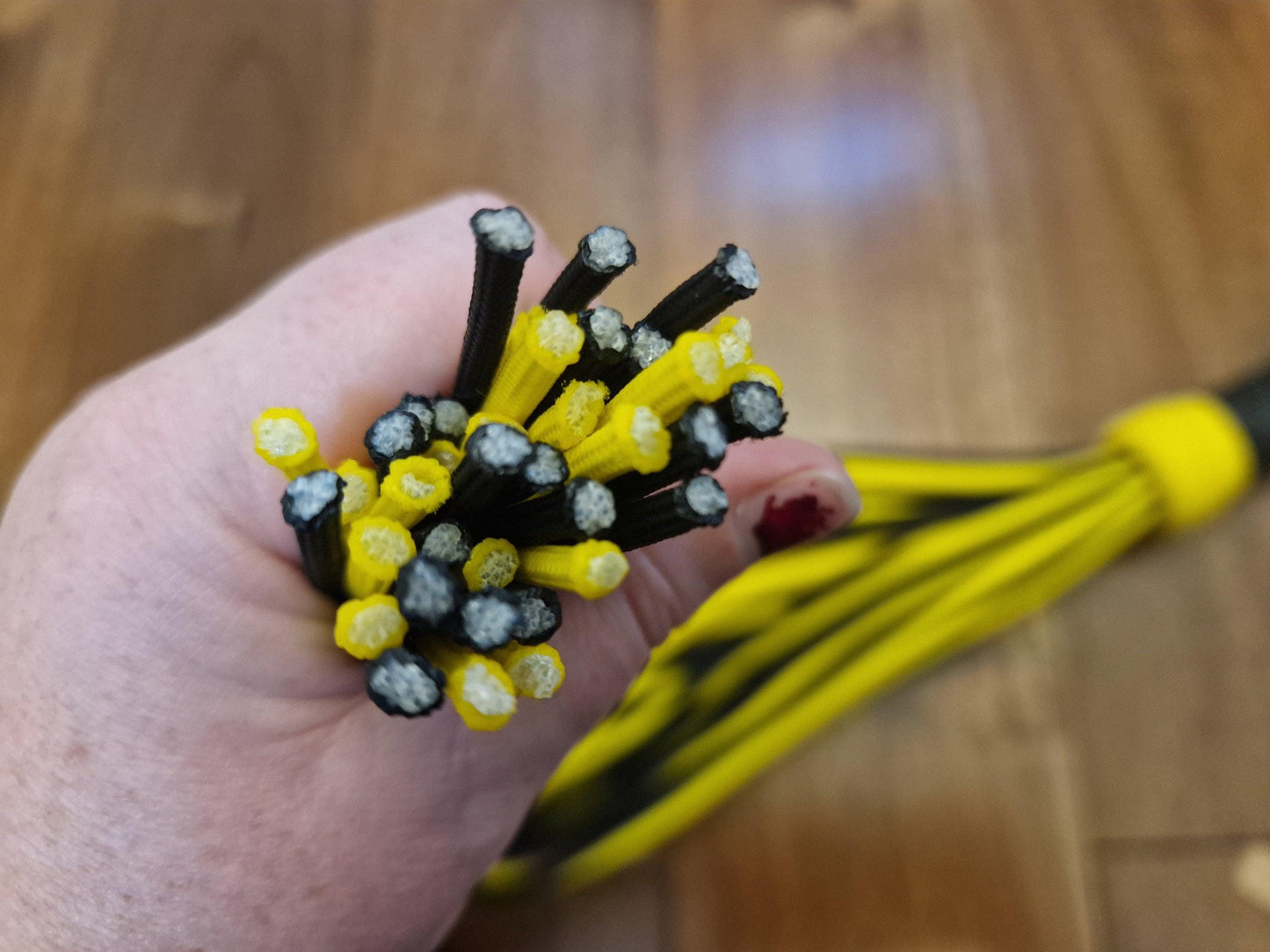 Paracord Flogger Metal Handle - Handmade in the UK