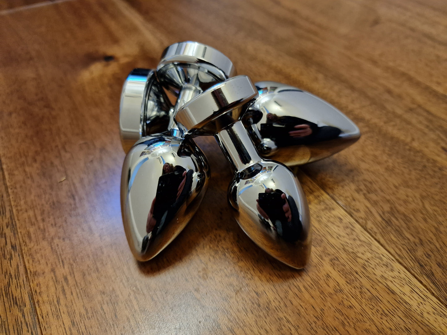 LED Light Up Stainless Steel Plug – 3 Light Modes, S/M/L, UK Seller