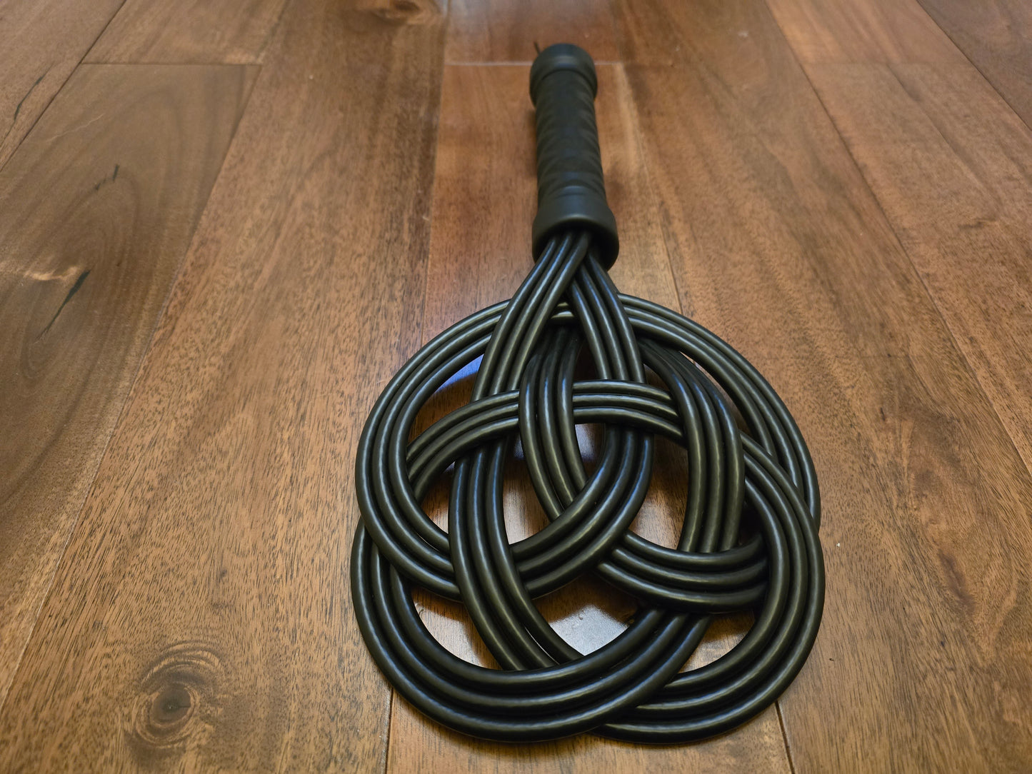 Black Celtic Knot Rug Beater – Impact Play, Handmade UK, Vegan