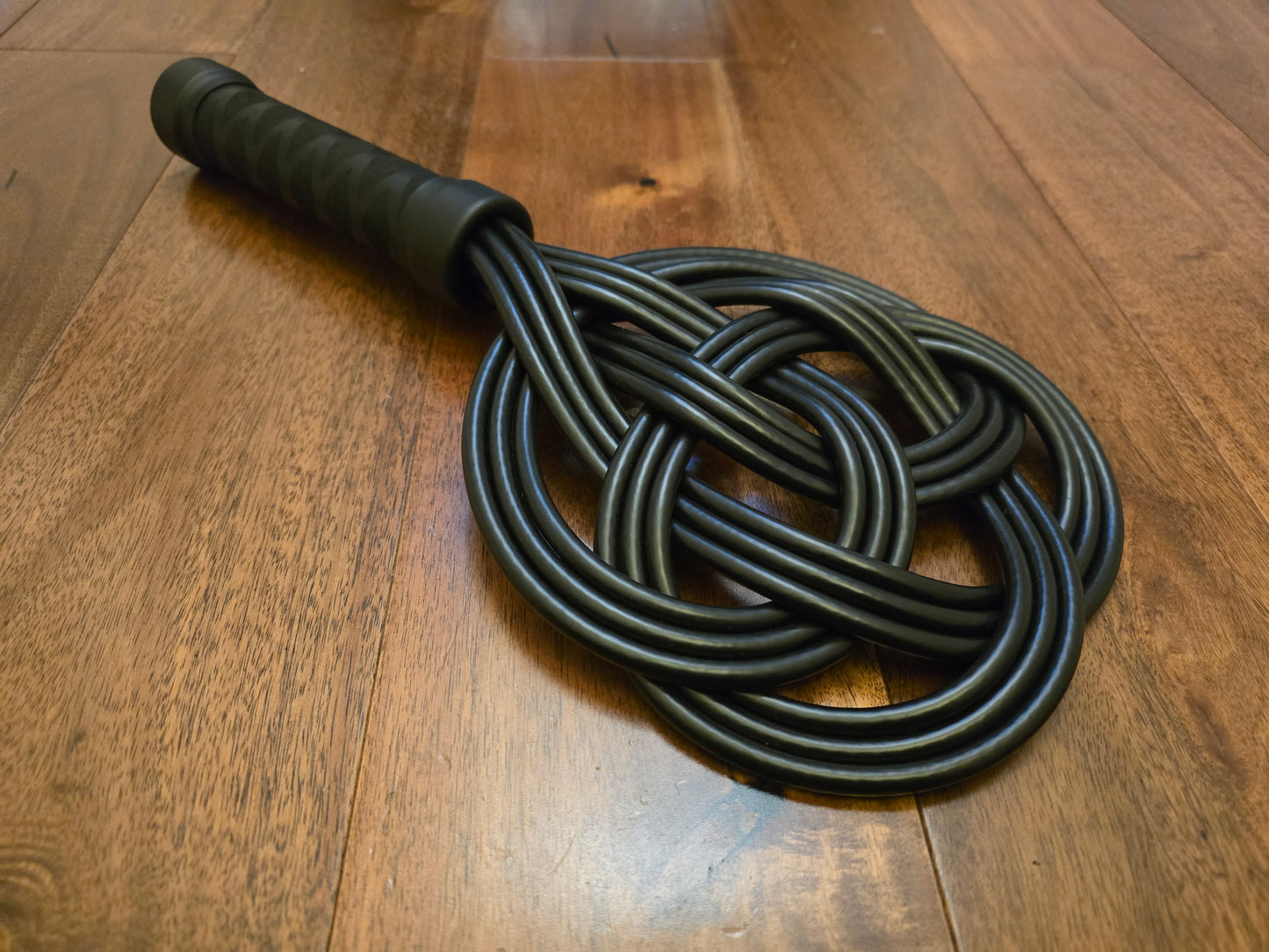 Black Celtic Knot Rug Beater – Impact Play, Handmade UK, Vegan