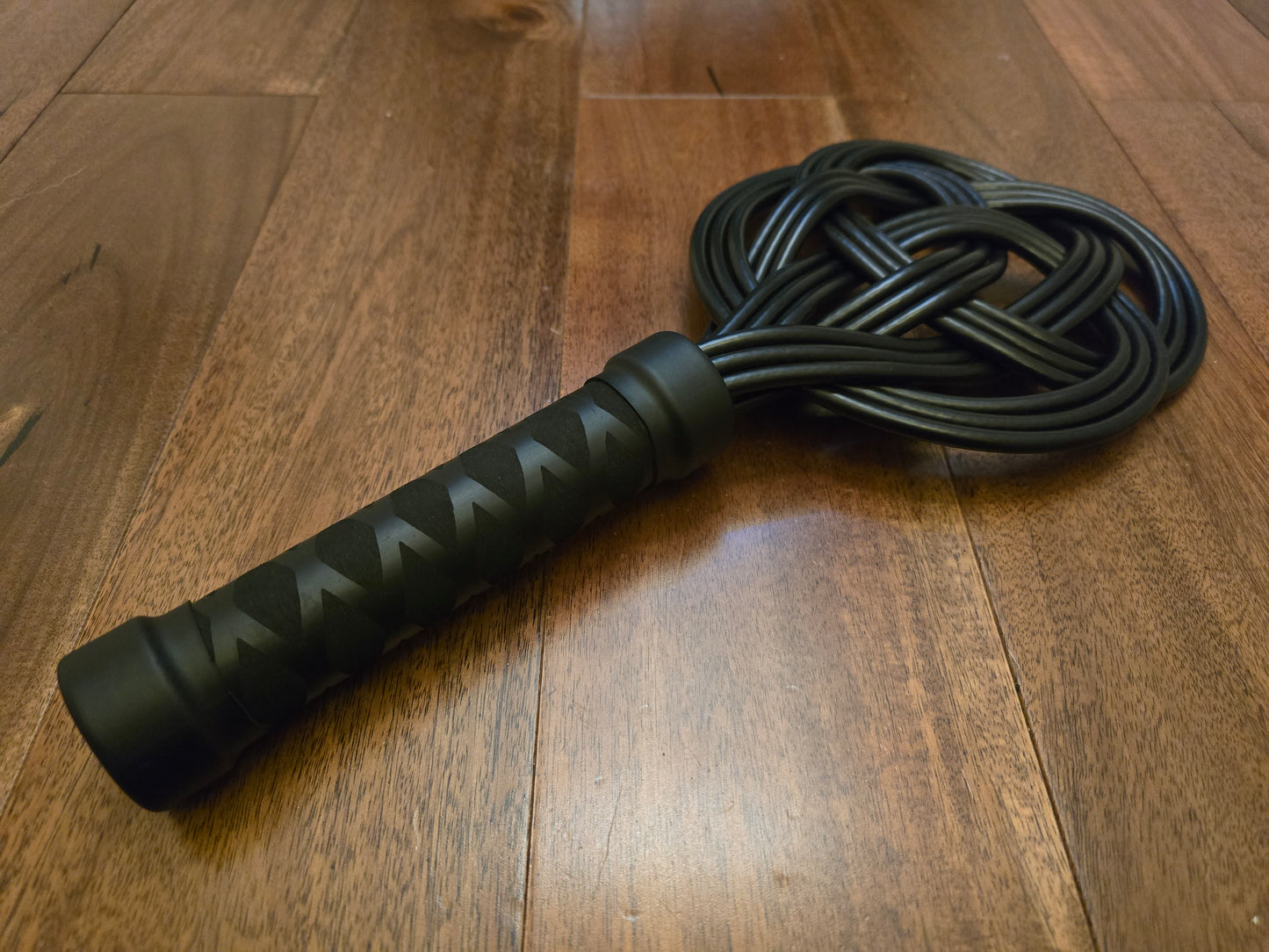 Black Celtic Knot Rug Beater – Impact Play, Handmade UK, Vegan
