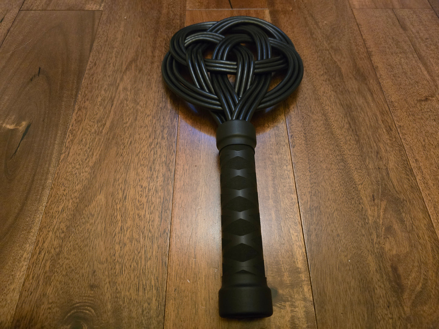 Black Celtic Knot Rug Beater – Impact Play, Handmade UK, Vegan