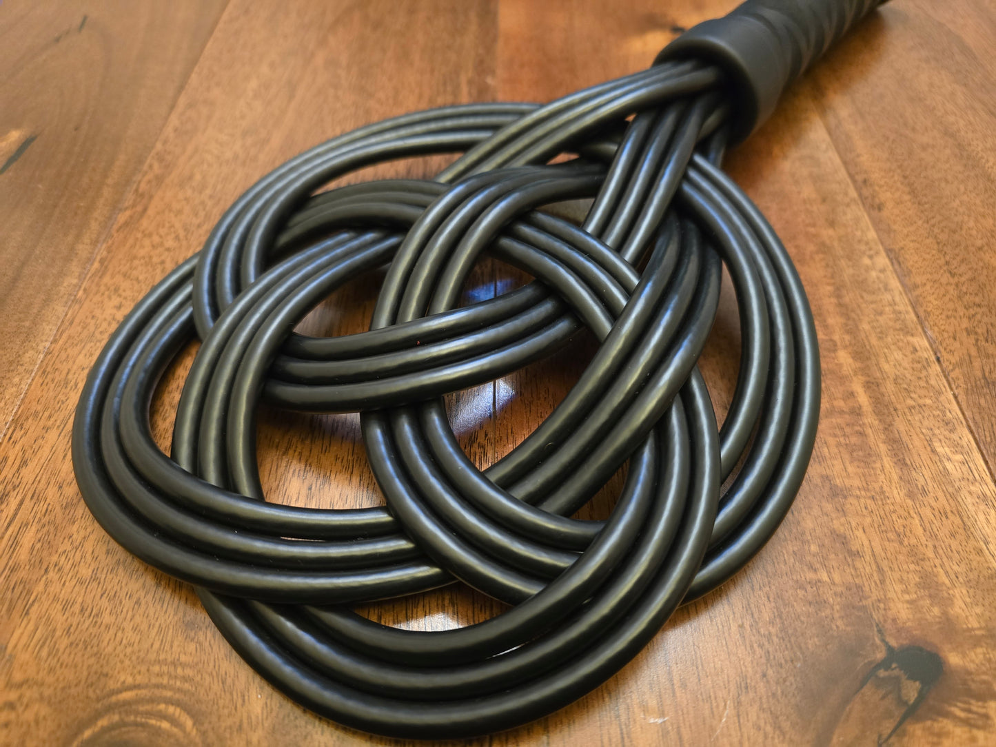 Black Celtic Knot Rug Beater – Impact Play, Handmade UK, Vegan