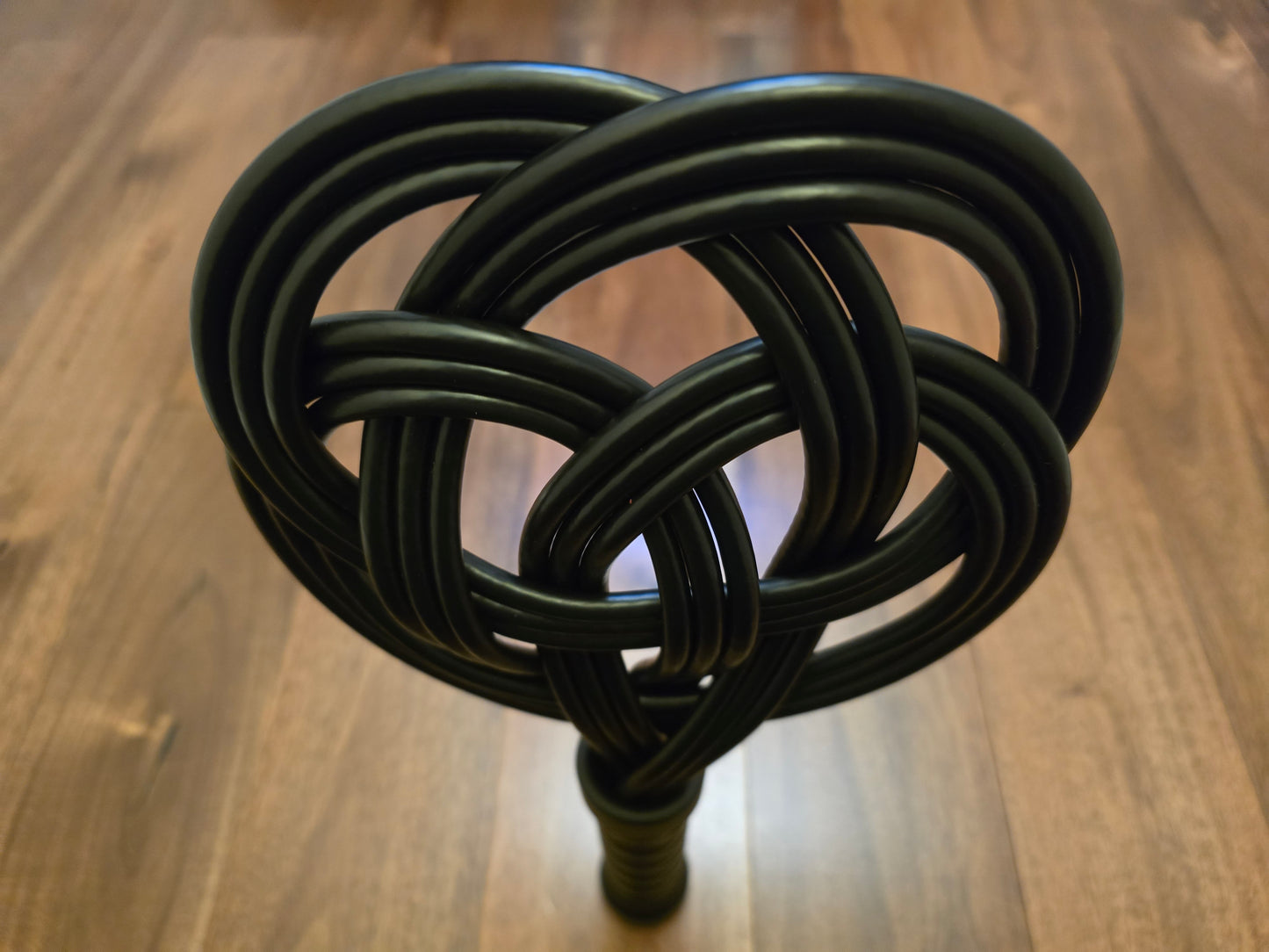 Black Celtic Knot Rug Beater – Impact Play, Handmade UK, Vegan