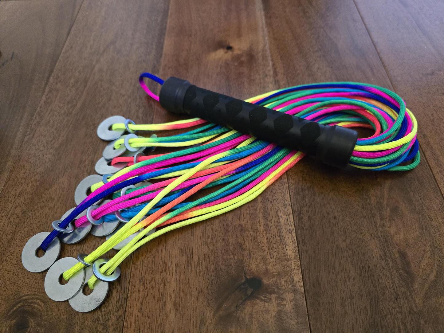 Chrome Disc Paracord Paddle – Multiple Variants, Handmade UK