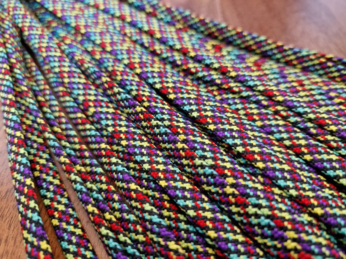 UV Blacklight Reactive Flogger – Looped Design, Impact Play, Handmade UK, Vegan