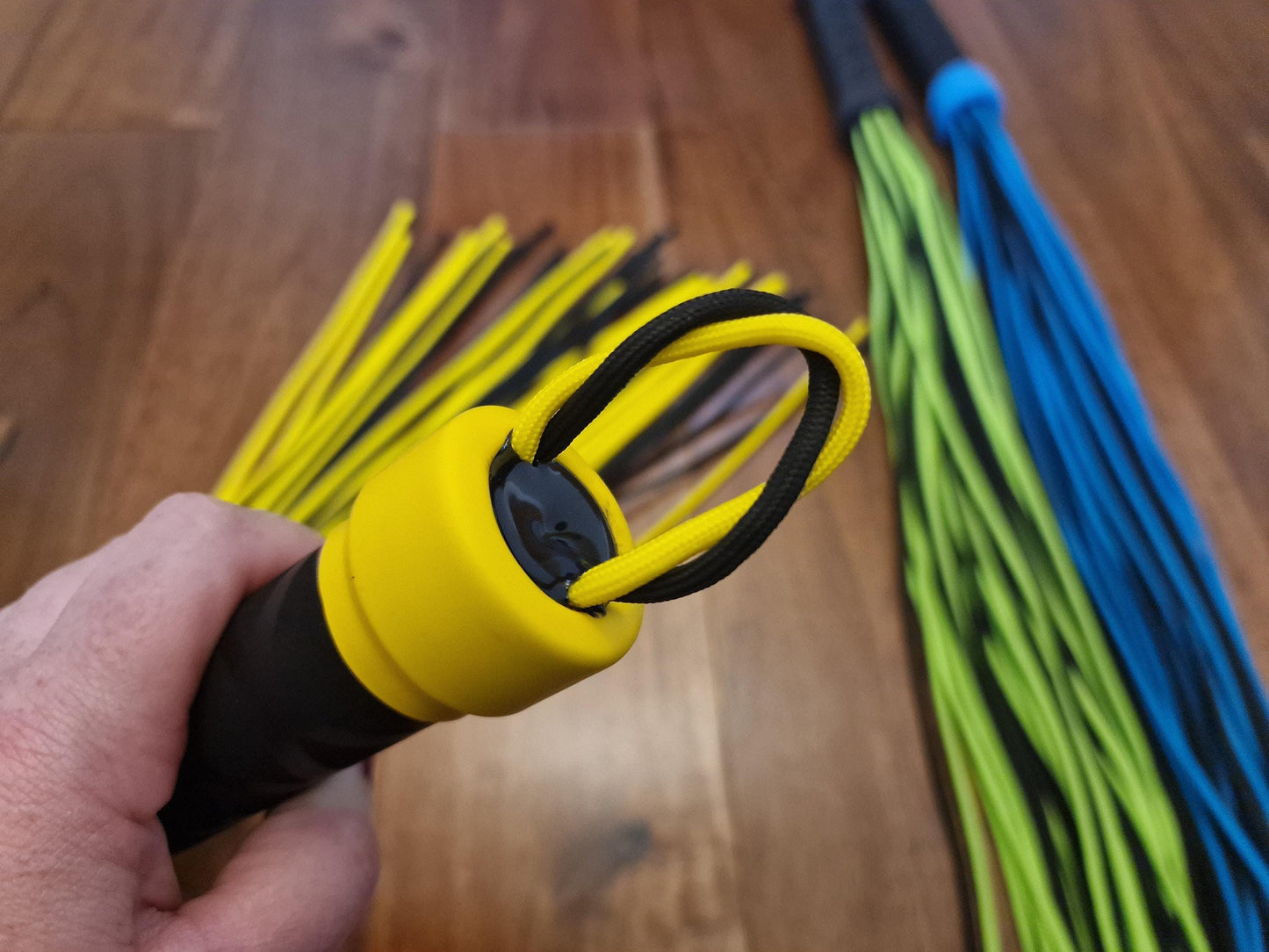 Paracord Flogger Metal Handle - Handmade in the UK