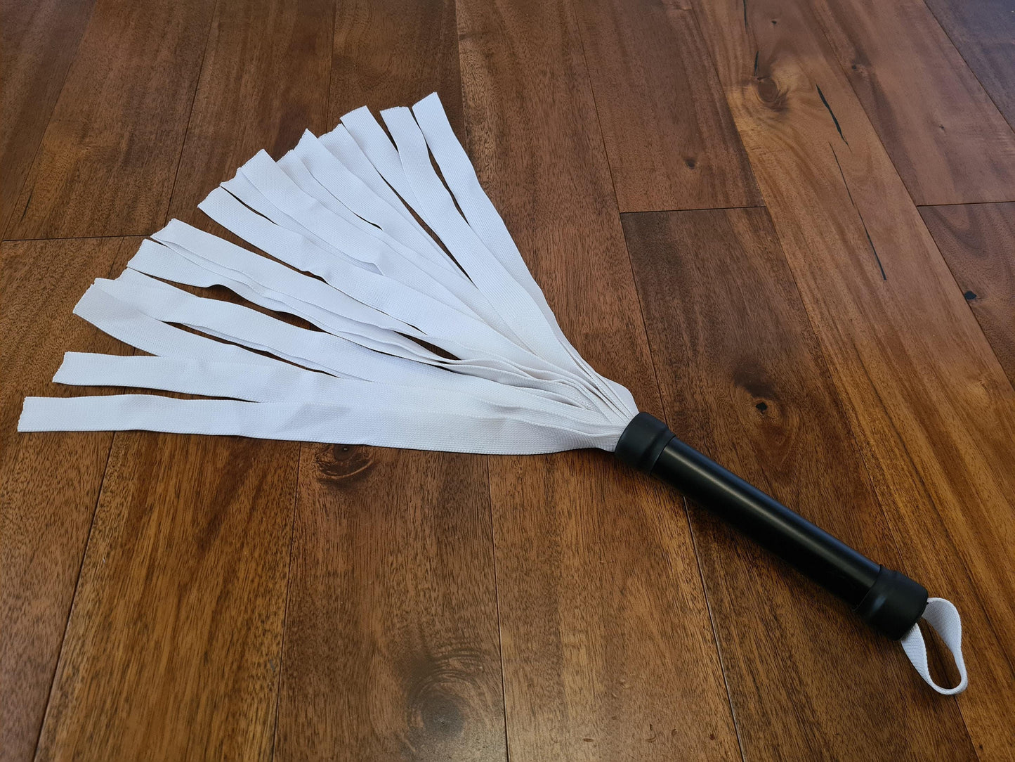 UV Blacklight Reactive Flogger - Handmade Neon Ribbon Design