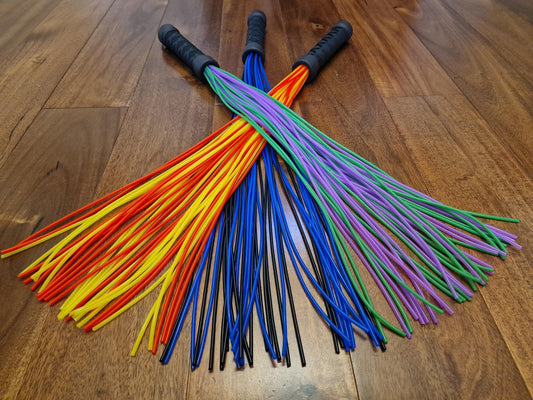 Silicone Vegan Flogger - Handmade in the UK with 3 mm Falls