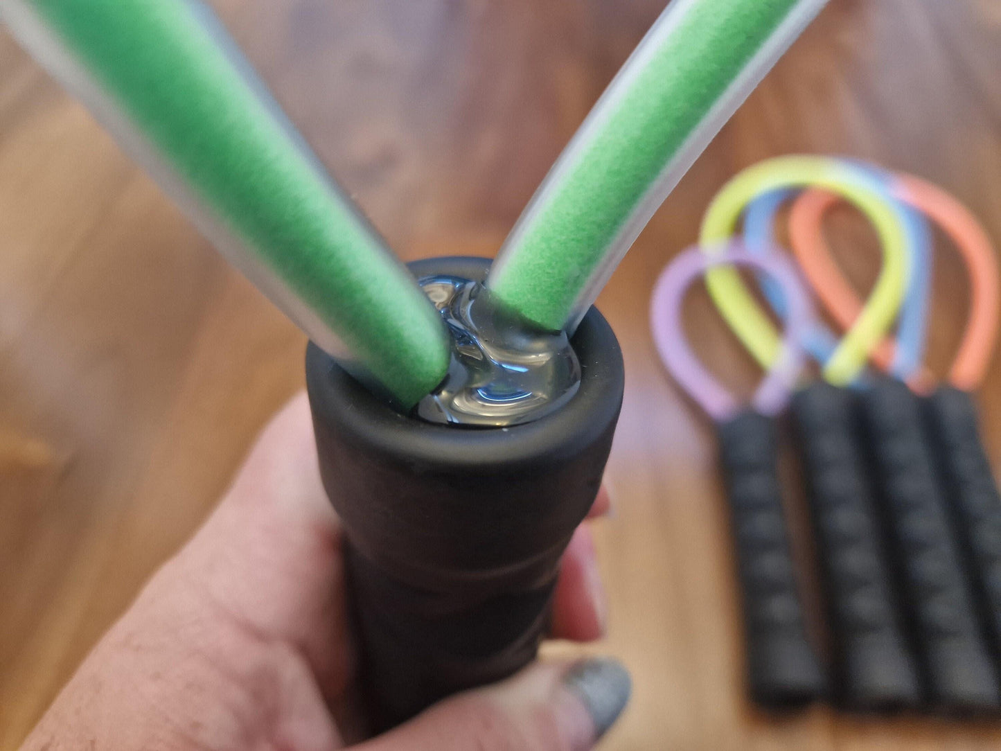 Fluorescent UV Loop Paddle / Rug Beater – handmade UK