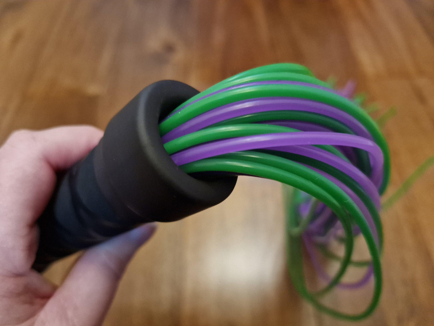 Silicone Vegan Flogger - Handmade in the UK with 3 mm Falls