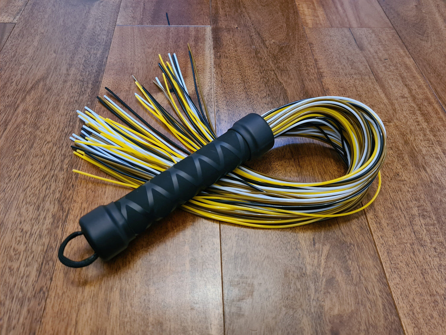Colour Mix PVC Flogger – Lightweight, Mature BDSM Gear, Handmade UK