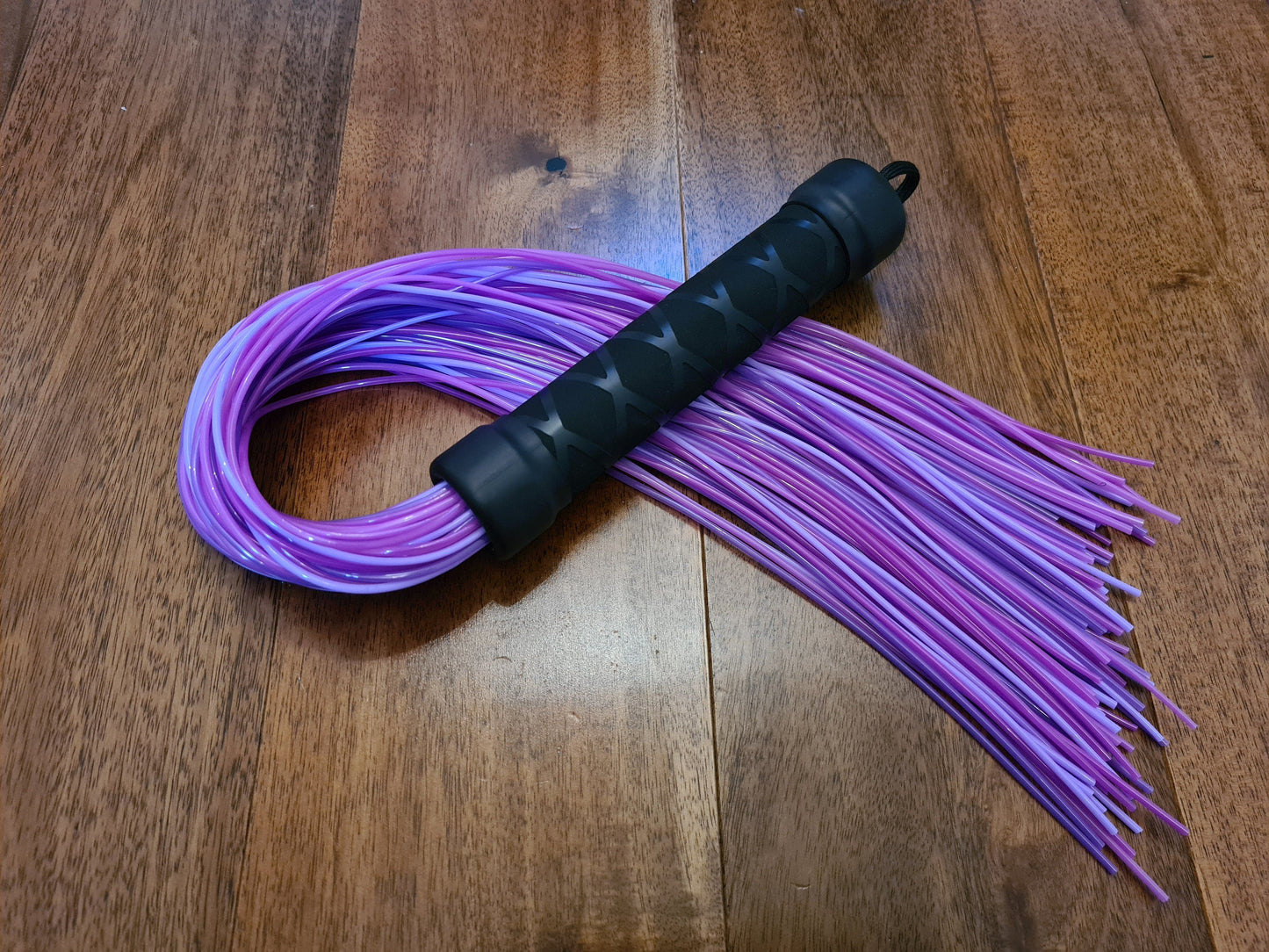 Colour Mix PVC Flogger – Lightweight, Mature BDSM Gear, Handmade UK
