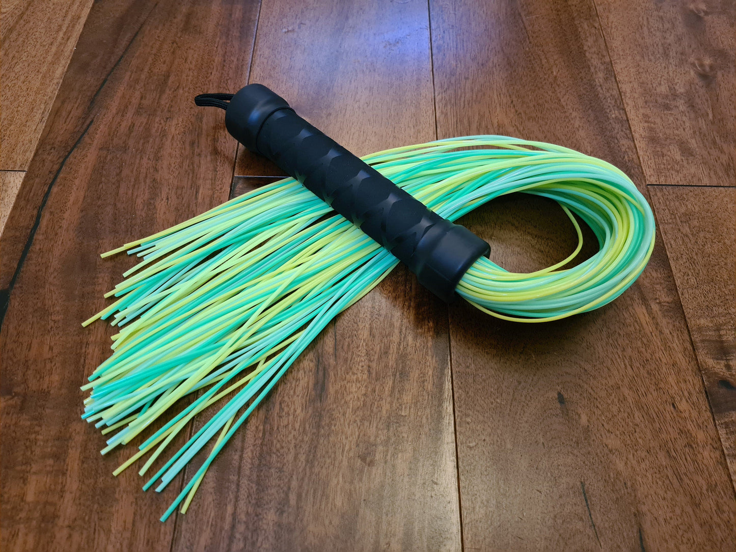 Colour Mix PVC Flogger – Lightweight, Mature BDSM Gear, Handmade UK