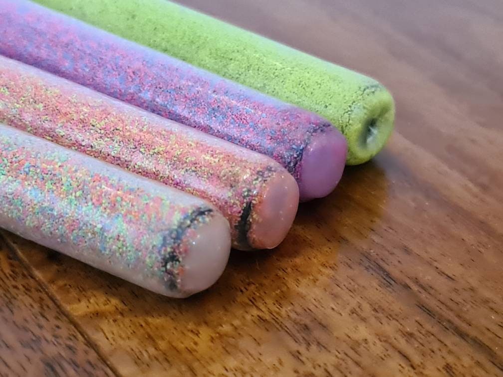 UV Reactive Glitter Cane - Mature Gear, Handmade UK Seller