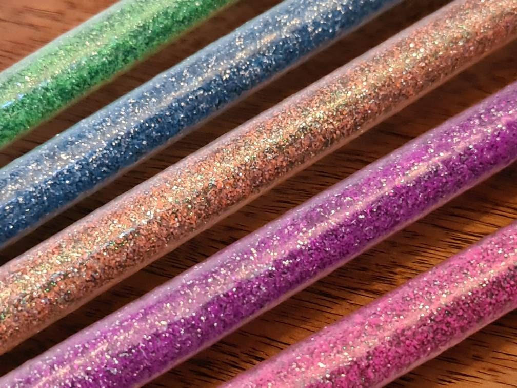 UV Reactive Glitter Cane - Mature Gear, Handmade UK Seller