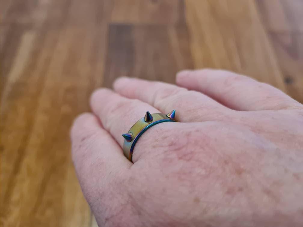 Spiky Gothic Rings (3-Spike) – Alternative Jewellery (UK Seller)