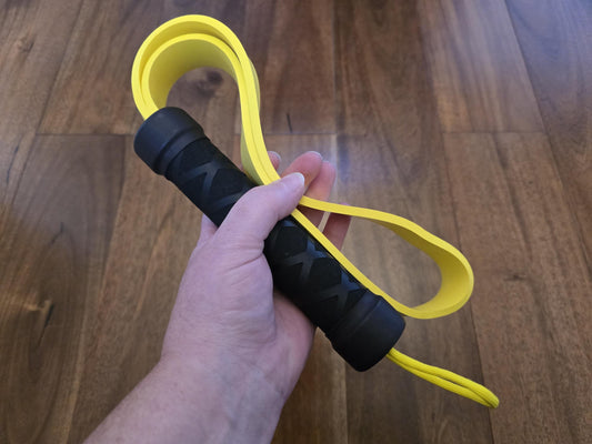Yellow & Black Rubber Paddle Loop - Prefect for impact play