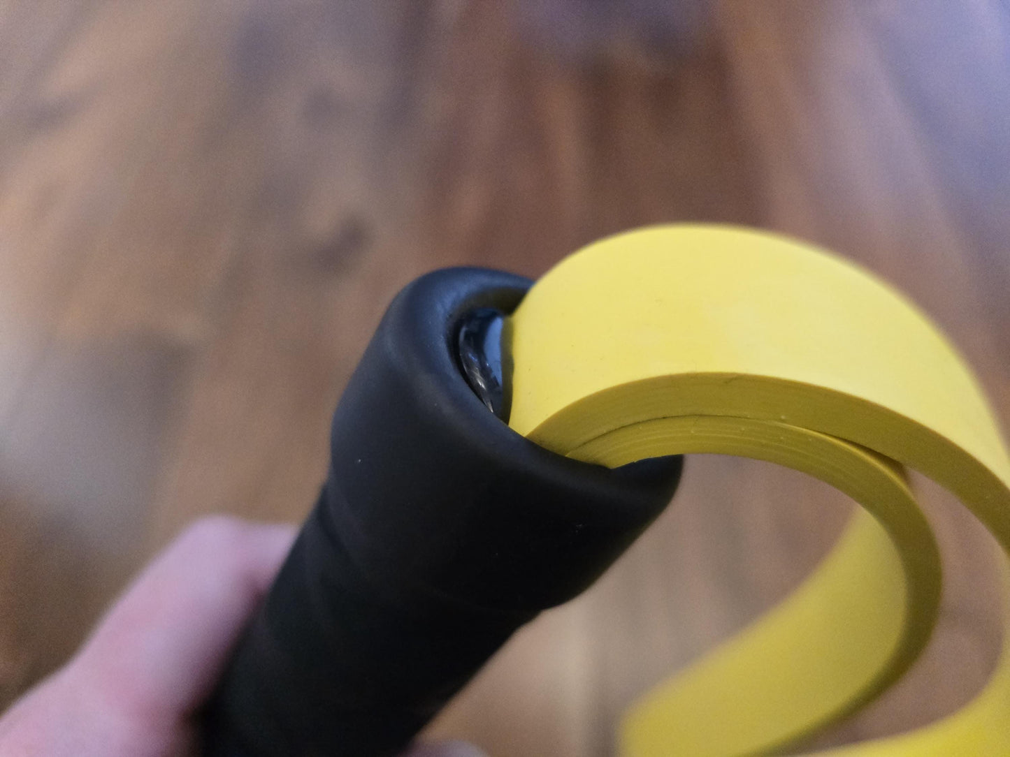 Yellow & Black Rubber Paddle Loop - Prefect for impact play