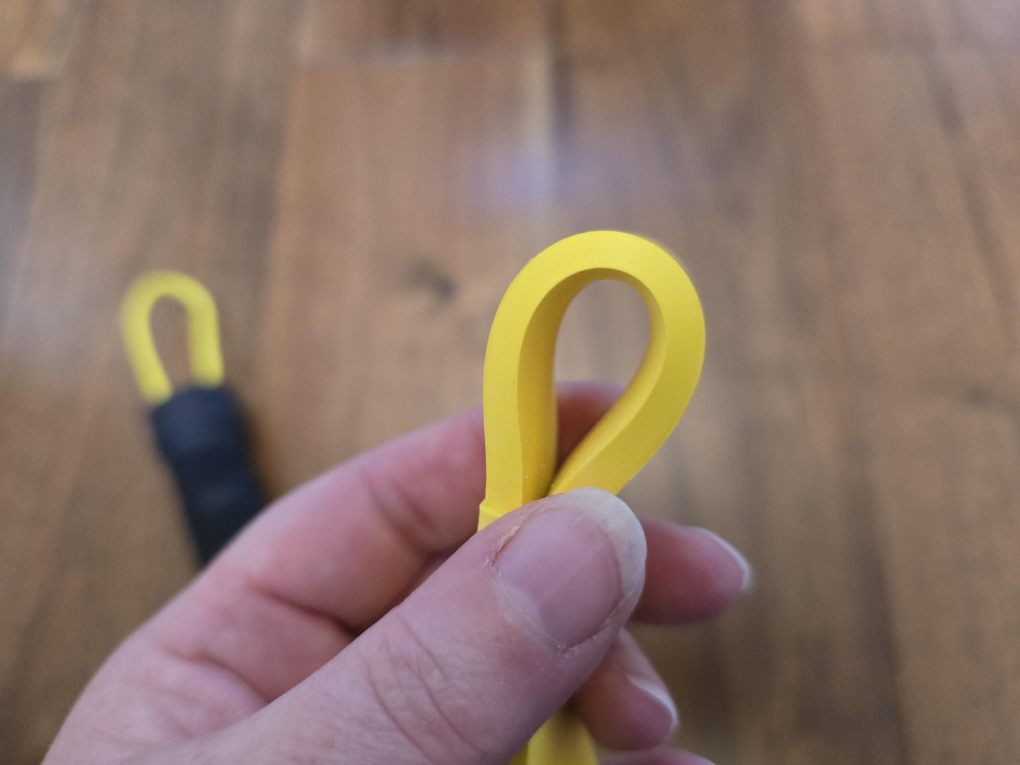 Yellow & Black Rubber Paddle Loop - Prefect for impact play