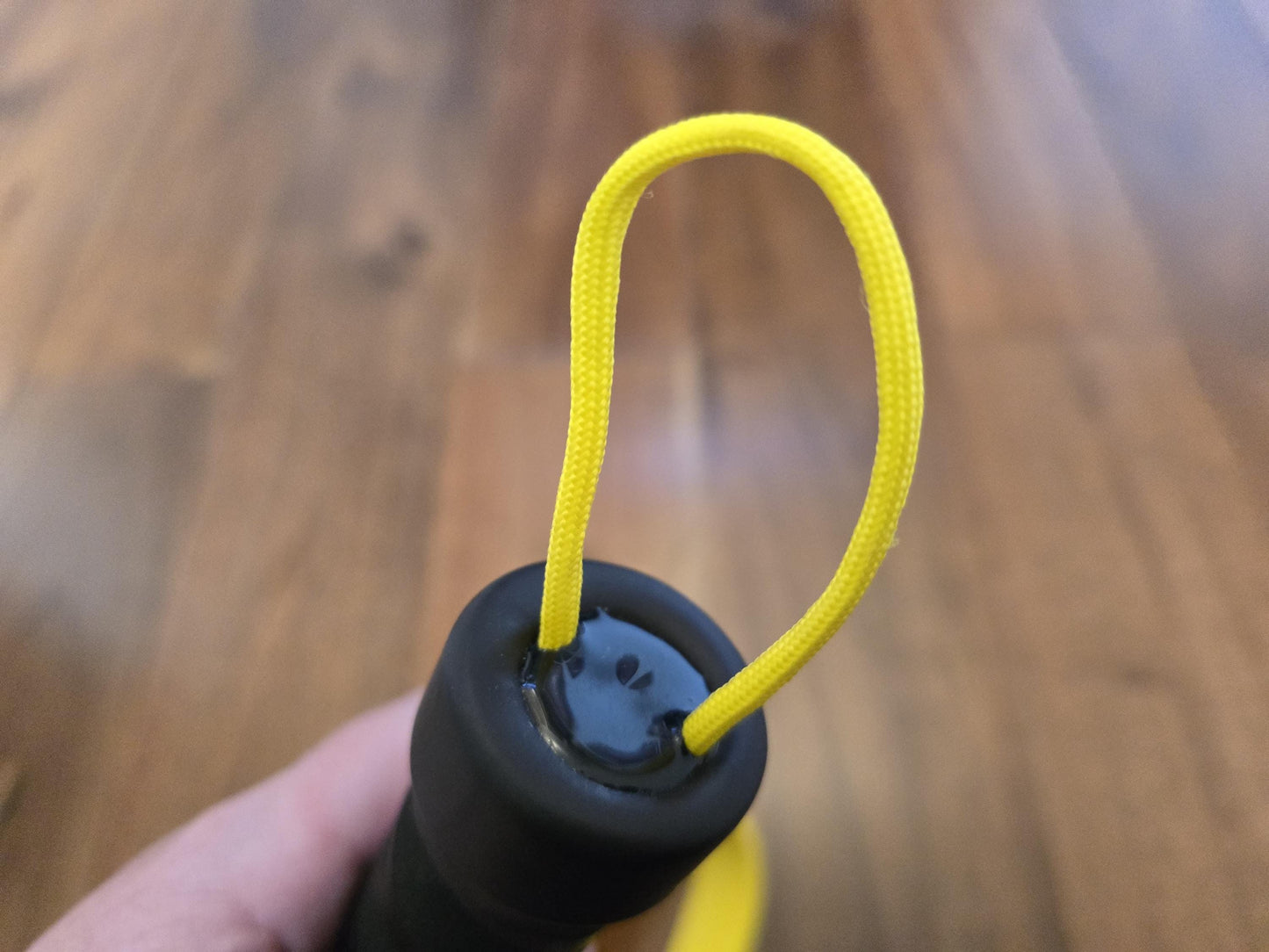 Yellow & Black Rubber Paddle Loop - Prefect for impact play