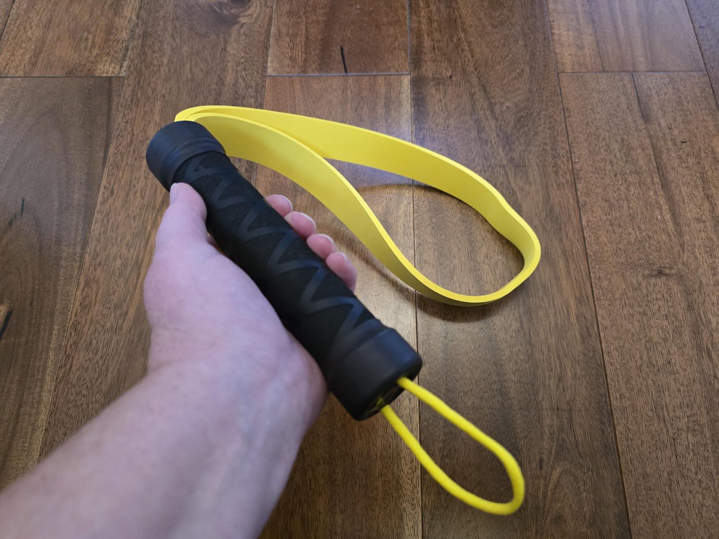 Yellow & Black Rubber Paddle Loop - Prefect for impact play