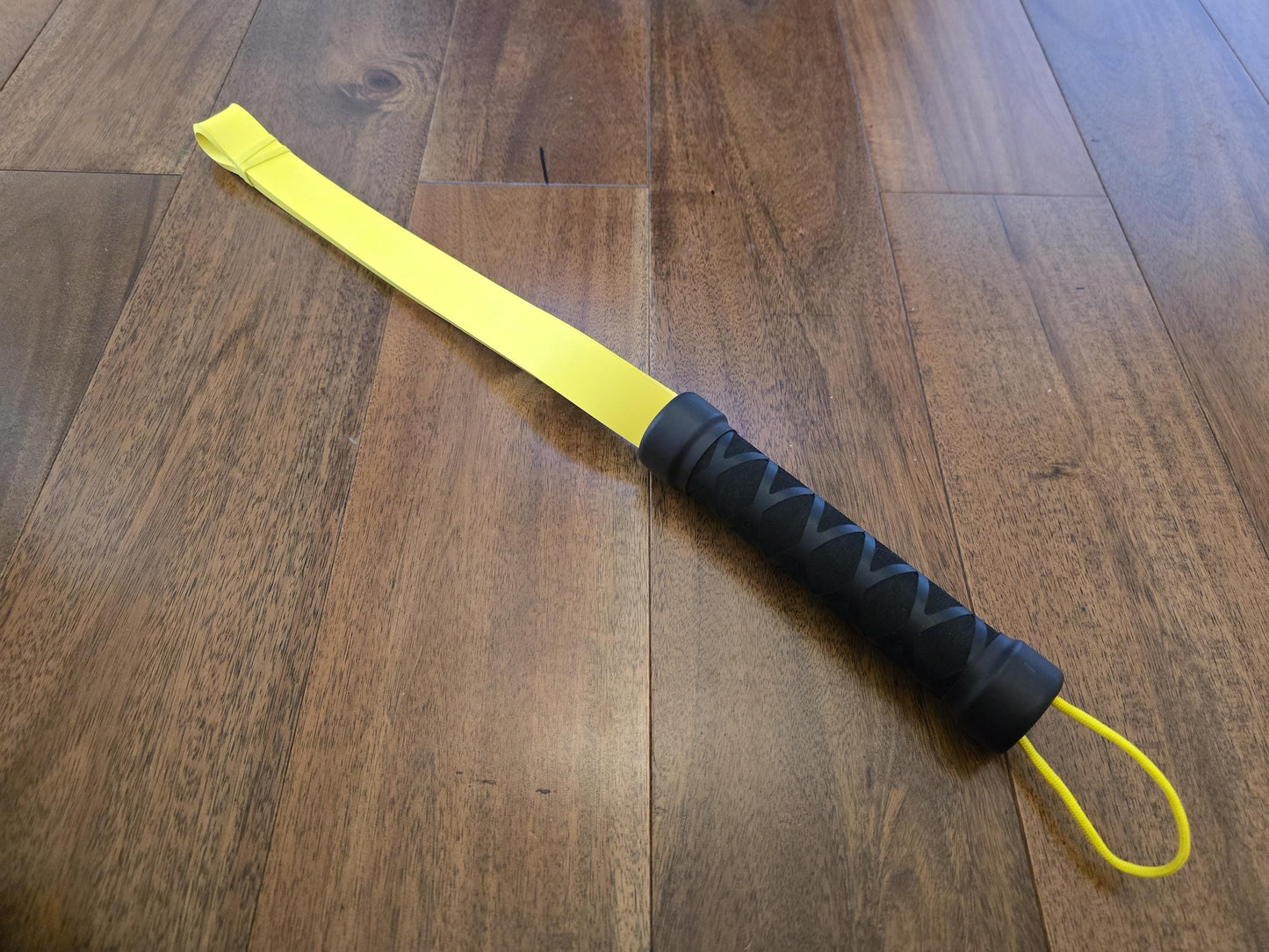 Yellow & Black Rubber Paddle Loop - Prefect for impact play
