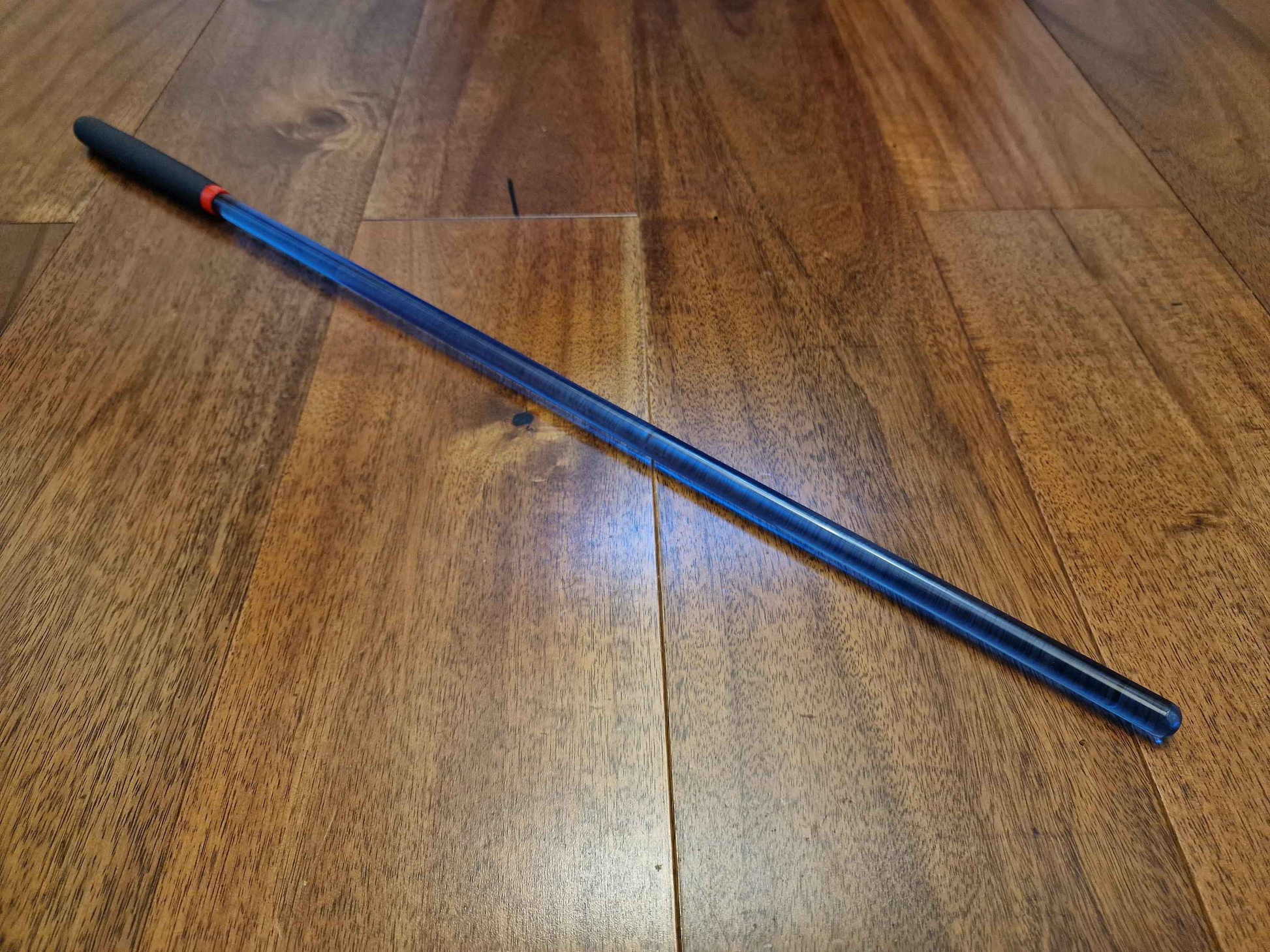 Translucent acrylic spanking cane, mature BDSM fetish gear, vegan friendly kink, UK seller