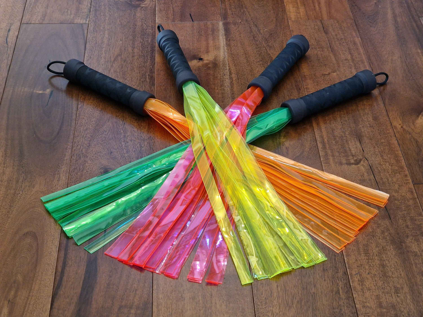 Translucent UV neon flogger, vibrant bright colour, mature BDSM gear, UK seller