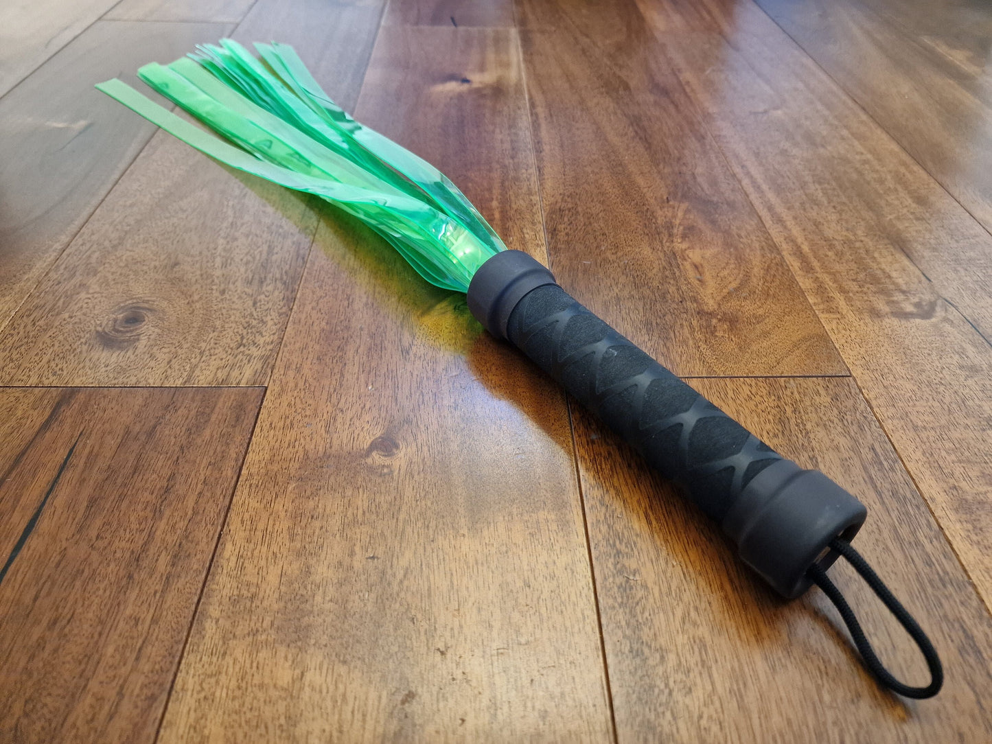 Translucent UV neon flogger, vibrant bright colour, mature BDSM gear, UK seller