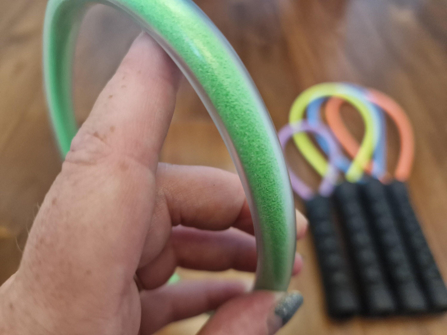 Fluorescent UV Loop Paddle / Rug Beater – handmade UK