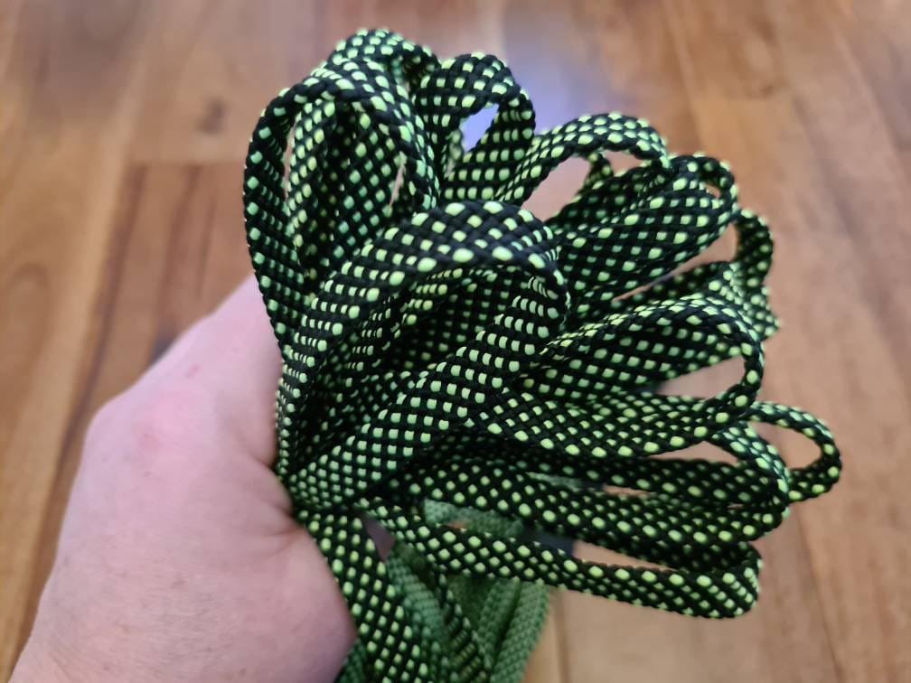 UV Blacklight Reactive Flogger – Looped Design, Impact Play, Handmade UK, Vegan