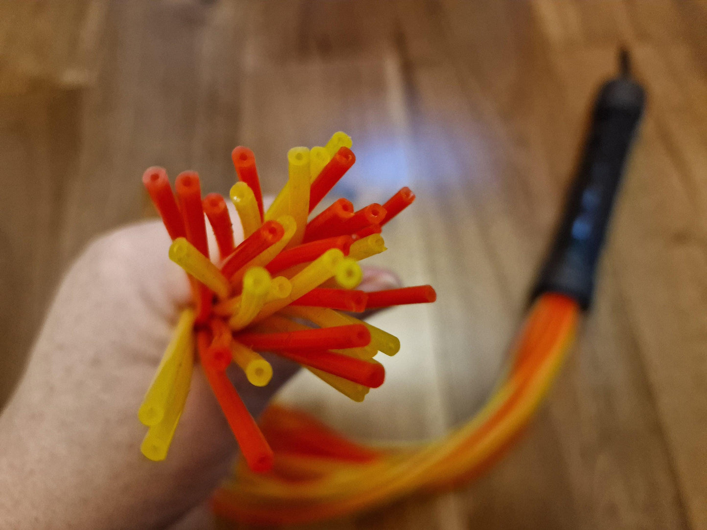 Silicone Vegan Flogger - Handmade in the UK with 3 mm Falls