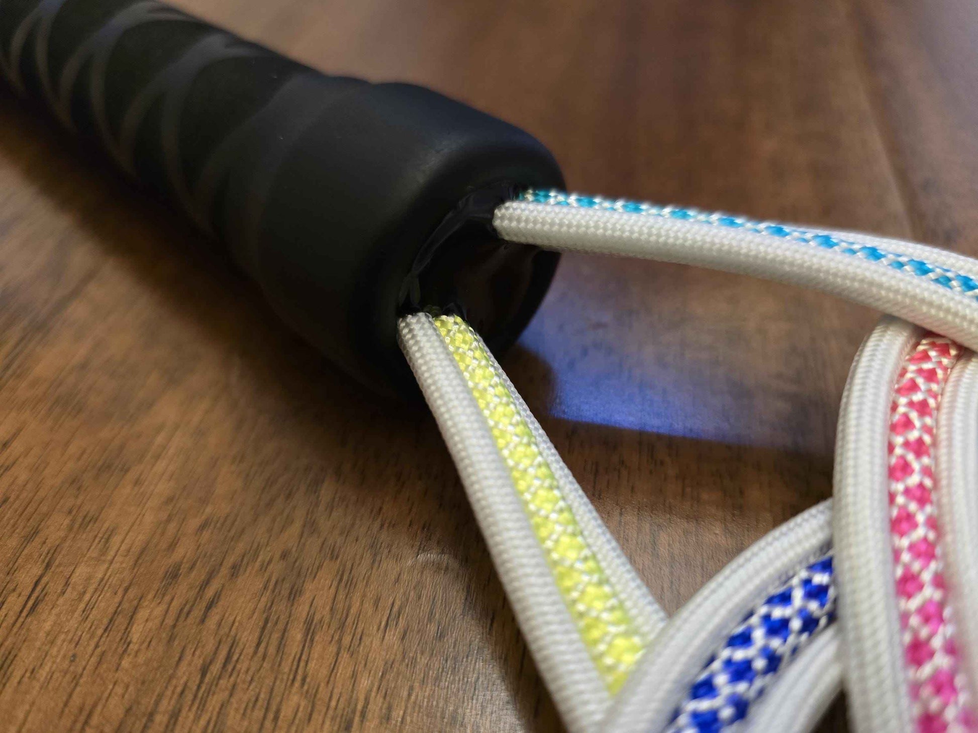 UV Reactive Rainbow Celtic Knot Rug Beater - Handmade in the UK