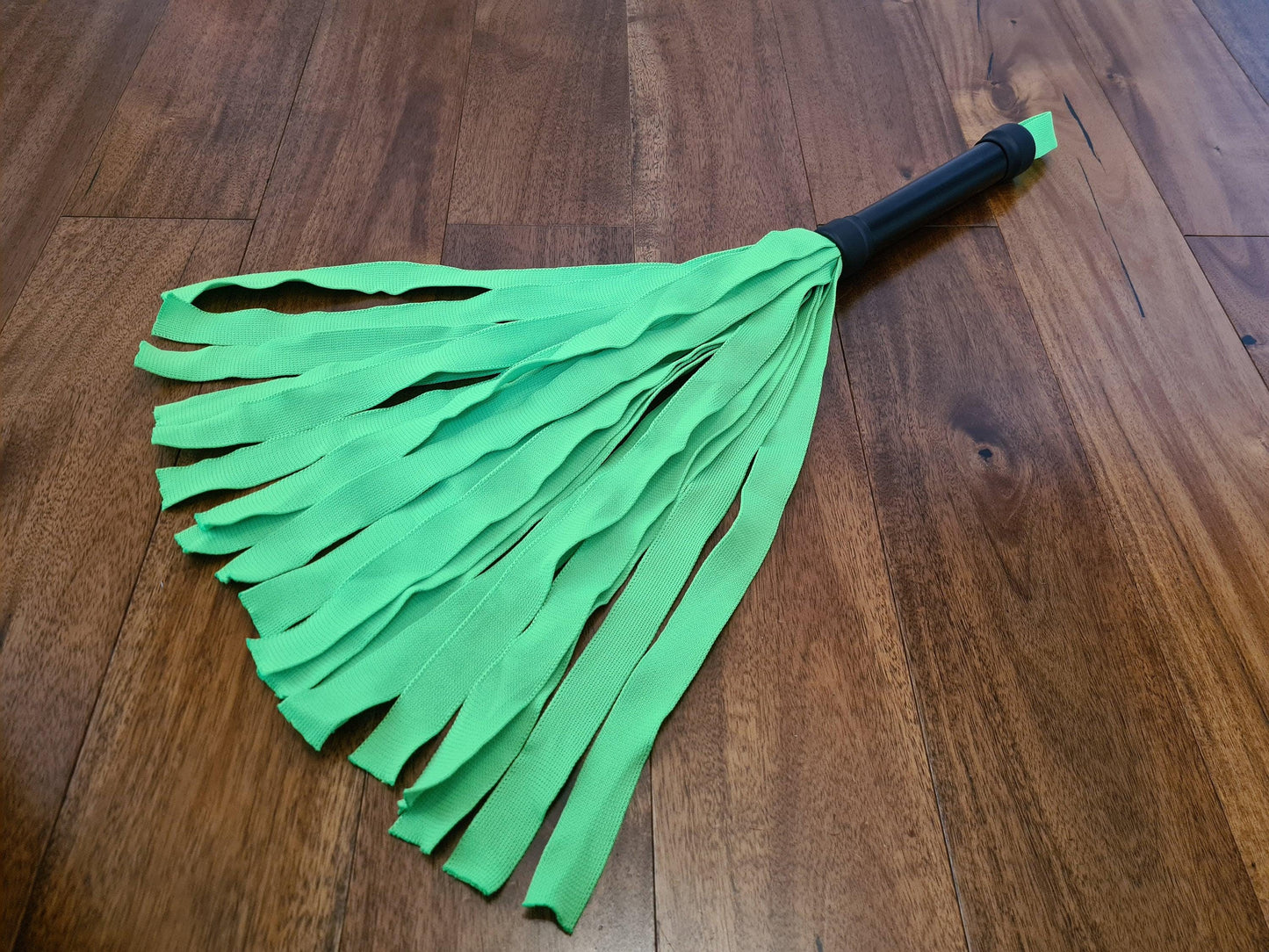 UV Blacklight Reactive Flogger - Handmade Neon Ribbon Design