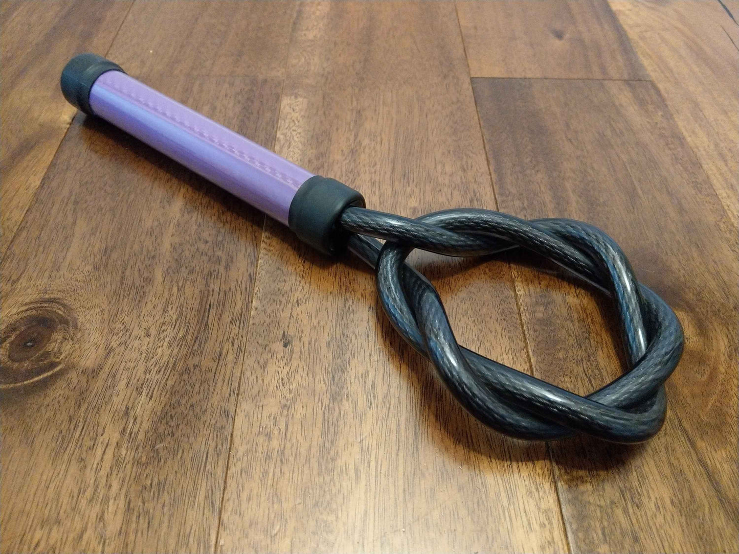 Black Twist Loop Rug Beater – Steel Cable Core, UK Made