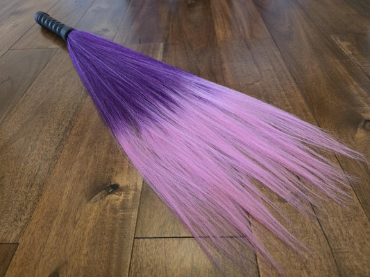 Long Synthetic Hair Flogger – Colourful, Handmade UK